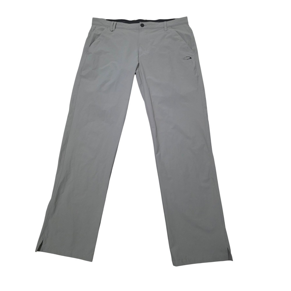 Oakley Men Gray Performance Golf Outdoor‎ Pants Size 38wx34L Lightweight Stretch